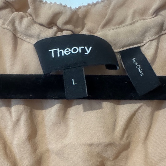 Theory Ruffled Tan Blouse - Picture 6 of 6